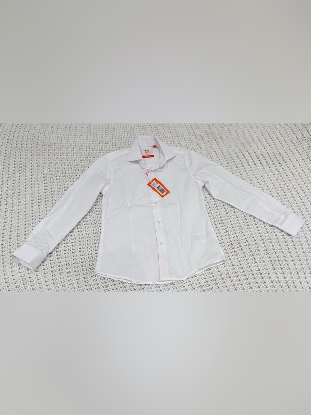 Opposuits Big Kid Boys Spread Collar Long Sleeve Dress Shirt in white size 10Y